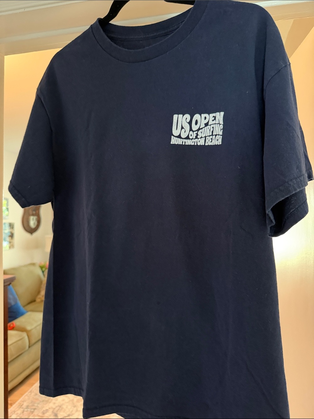 US Open of Surfing Huntington Beach Navy Graphic Tee